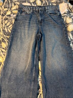 GAP sz6/28r Baggy Wideleg Jeans in classic Blue